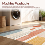 Ultra Soft Area Rug, Non Slip, Stain Resistant, Washable Area Rugs for Living Room, Bedroom, with Unique Beige Multi Design(Gray)