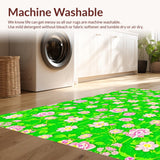 Ultra Soft Area Rug, Non Slip, Stain Resistant, Washable Area Rugs for Living Room, Bedroom, Serene Earthy Moss Visuals(Green)