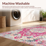 Chic Distressed Abstract Motif(Pink)