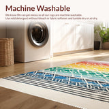 Charming Earthy Rainbow Motif(Red)