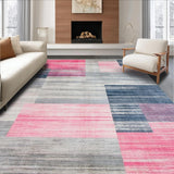 Contemporary Abstract Geometric Fusion(Pink)