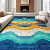 Dynamic Woven Circular Motif(Blue)