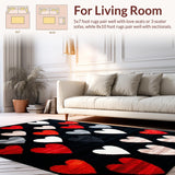 Elegant Heart Shaped Modern(Black)