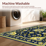 Vintage Floral Medallion Style(Blue)