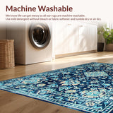 Elegant Distressed Patterned Appeal(Blue)