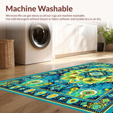 Eclectic Colorful Tiled Motif(Blue)