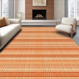 Ultra Soft Area Rug, Non Slip, Stain Resistant, Washable Area Rugs for Living Room, Bedroom, Warm Fall-Inspired Pattern Design(Orange)