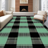 Ultra Soft Area Rug, Non Slip, Stain Resistant, Washable Area Rugs for Living Room, Bedroom, Timeless Farmhouse Plaid Appeal(Gray)