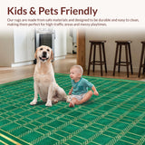 Bold Dark Gray Geometric Flair(Green)