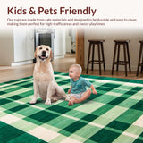 Delicate Ivory and Green Grid Layout(Green)