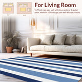 Chic Blue Tiled Geometric Fusion(Blue)