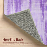 Ultra Soft Area Rug, Non Slip, Stain Resistant, Washable Area Rugs for Living Room, Bedroom, Artistic Fluid Ombre Effect(Purple)