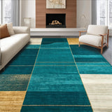 Modern Abstract Area Plush Design(Blue)