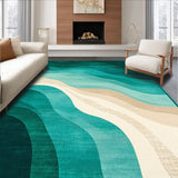 Chic Abstract Linear Composition(Green)