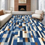 Contemporary Abstract Geometric Motif(Blue)