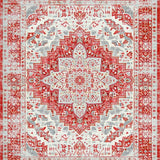 Artistic Distressed Patterned Weave(Red)