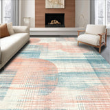 Ultra Soft Area Rug, Non Slip, Stain Resistant, Washable Area Rugs for Living Room, Bedroom, Foldable Washable Area Rug Ultra Soft Low Pile Carpet(Pink)