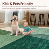 Ultra Soft Area Rug, Non Slip, Stain Resistant, Washable Area Rugs for Living Room, Bedroom, Vintage Sage Green Large Meditation Room Rug(Green)