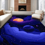 Celestial Blue Toned Galaxy Print(Blue)