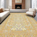 Ultra Soft Area Rug, Non Slip, Stain Resistant, Washable Area Rugs for Living Room, Bedroom, Rustic Soft Cream Tones(Gray)