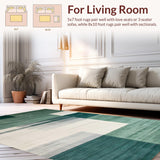 Contemporary Light Blue Swirl Design(Green)