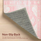Ultra Soft Area Rug, Non Slip, Stain Resistant, Washable Area Rugs for Living Room, Bedroom, Pink(Pink)