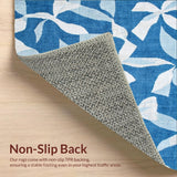 Ultra Soft Area Rug, Non Slip, Stain Resistant, Washable Area Rugs for Living Room, Bedroom, Sweet Cerulean Ribbon Accent Rug With Trendy Coquette Flair For Preppy Decor(Blue)