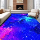 Ultra Soft Area Rug, Non Slip, Stain Resistant, Washable Area Rugs for Living Room, Bedroom, Transcendent Nebula Inspired Design(Blue)