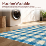 Refined Light Blue Plaid Motif(Beige)