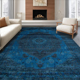 Rustic Distressed Medallion Vibe(Blue)