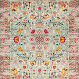 Ultra Soft Area Rug, Non Slip, Stain Resistant, Washable Area Rugs for Living Room, Bedroom, Chic Boho Nature-Inspired Design(Beige)