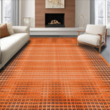 Ultra Soft Area Rug, Non Slip, Stain Resistant, Washable Area Rugs for Living Room, Bedroom, Stylish Cozy Runner Appeal(Orange)