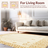 Ultra Soft Area Rug, Non Slip, Stain Resistant, Washable Area Rugs for Living Room, Bedroom, Safari Animal Print Beige Contemporary Home Decor(Beige)