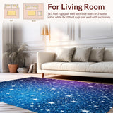 Ultra Soft Area Rug, Non Slip, Stain Resistant, Washable Area Rugs for Living Room, Bedroom, Luxurious Plush Living Room Area Rug(Purple)