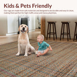 Ultra Soft Area Rug, Non Slip, Stain Resistant, Washable Area Rugs for Living Room, Bedroom, Elegant Soft Textured Decor Accent(Brown)