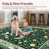 Chic Dark Green Botanical Motif(Green)