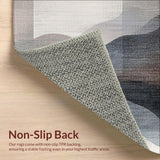 Ultra Soft Area Rug, Non Slip, Stain Resistant, Washable Area Rugs for Living Room, Bedroom, Ultra-Thin Fade Design Stain Resistant Non Slip Home Decor Rug Runner(Gray)