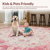 Contemporary Subtle Floral Silhouette(Red)