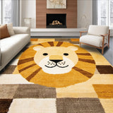 Colorful Lion Face Accent(Beige)
