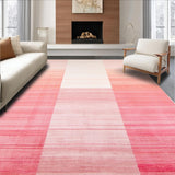 Ultra Soft Area Rug, Non Slip, Stain Resistant, Washable Area Rugs for Living Room, Bedroom, Minimalist Pastel Girls Bedroom Carpet(Pink)