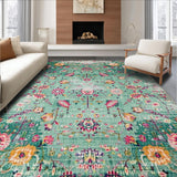 Sage Green Vintage Tiled Motif(Green)