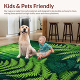 Ultra Soft Area Rug, Non Slip, Stain Resistant, Washable Area Rugs for Living Room, Bedroom, Elegant Rich Green Modern Aesthetic(Green)
