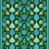 Chic Green Abstract Nature Motif(Green)