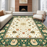 Ultra Soft Area Rug, Non Slip, Stain Resistant, Washable Area Rugs for Living Room, Bedroom, Neutral Beige Boho Area(Ivory)