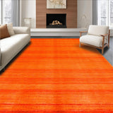 Ultra Soft Area Rug, Non Slip, Stain Resistant, Washable Area Rugs for Living Room, Bedroom, Modern Bold Solid Appeal(Orange)