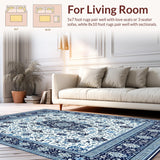 Modern Abstract Faux Wool Area for Hallway(White)