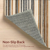 Ultra Soft Area Rug, Non Slip, Stain Resistant, Washable Area Rugs for Living Room, Bedroom, Beige Tribal Kitchen Area(Beige)