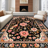 Vibrant Retro Nature Print(Black)