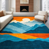 Whimsical Geometric Swirls(Blue)