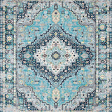 Blue Abstract Graphic Motif(Blue)